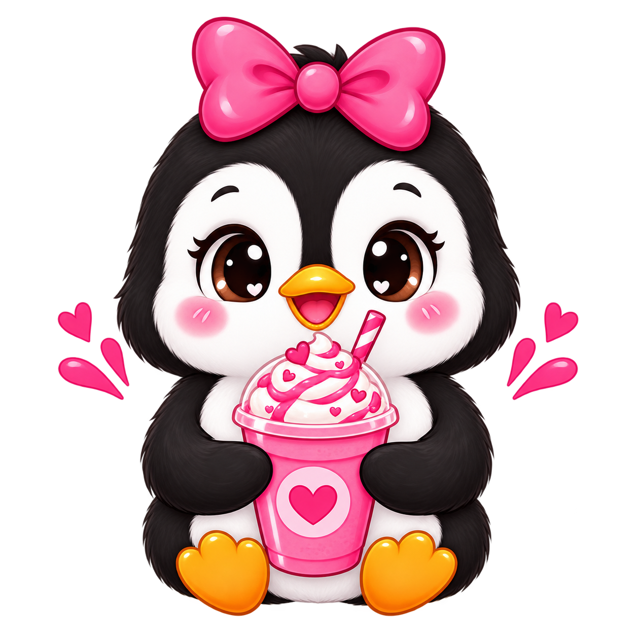 Mascota oficial pingüina de La Frappería de Cami